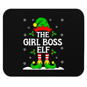 Discover Girl Boss Elf Christmas Mouse Pads