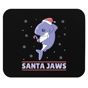 Discover Santa Jaws Mouse Pads