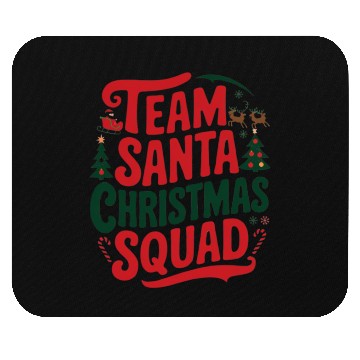 Discover Team Santa Christmas Squad Festive Holiday party Mouse Pads