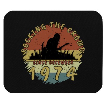 Discover 50th birthday Rocking this planet GIT 12/1974 Mouse Pads