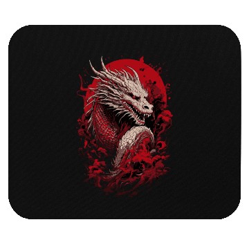 Discover Japanese Dragon, Ghostly Mouse Pads