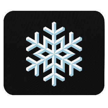 Discover Snowflake 3D (Snow / Snowing / Winter Magic) Mouse Pads
