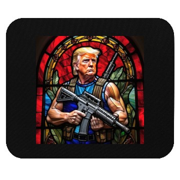 Discover Trump the Commando Mouse Pads