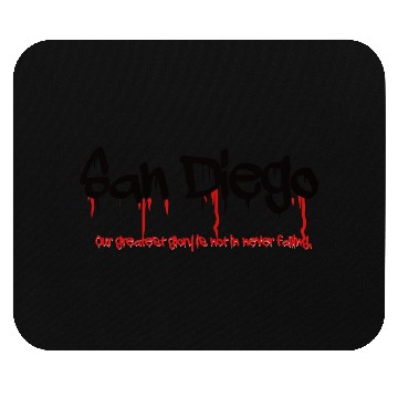 Discover San Diego Creepy Font Mouse Pads