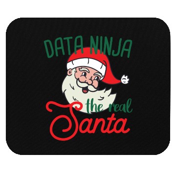 Discover Data Ninja xmas real Santa Data Science Christmas Mouse Pads
