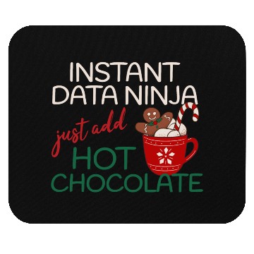 Discover Data Ninja xmas hot Chocolate Christmas Mouse Pads