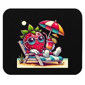 Discover Strawberry Sun Mouse Pads