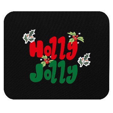 Discover holly jolly Christmas Mouse Pads