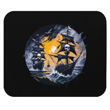 Discover Pirate Boat, Pirates, Captain, Sailing Ship, Mouse Pads