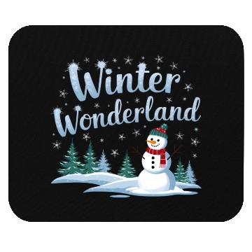 Discover christmas snowman winter wonderland Mouse Pads
