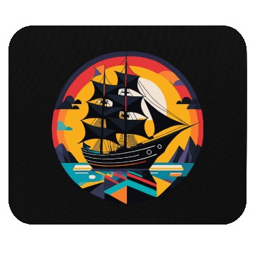 Discover Sailing Ship, Frigate, Boat Mouse Pads