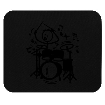 Discover Wild drummer transparent Mouse Pads