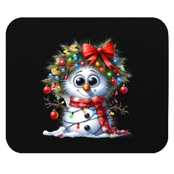 Discover Christmas Merry Christmas For Gift Snowman Mouse Pads
