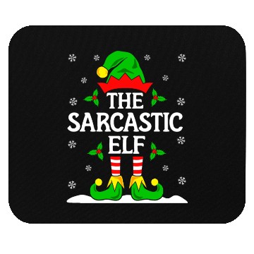 Discover Sarcastic Elf Funny Christmas Mouse Pads