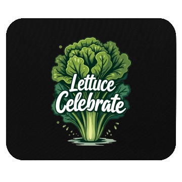 Discover Funny Food Art: Lettuce Romaine Salad for Salad Mouse Pads