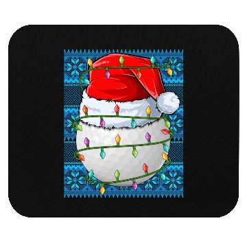 Discover Golf Ball Christmas Lights Mouse Pads