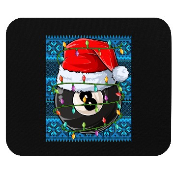 Discover Billiard 8 Ball Christmas Lights Mouse Pads