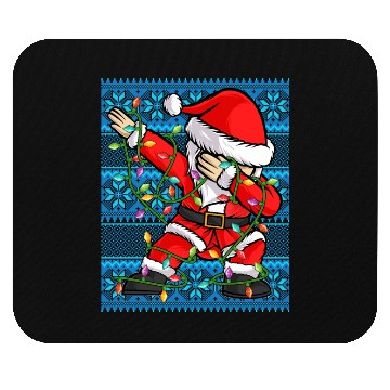Discover Dabbing Santa Christmas Lights Mouse Pads