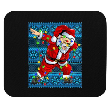 Discover Dabbing Santa Christmas Tree Lights Mouse Pads