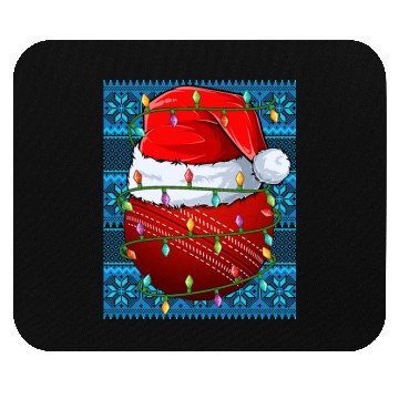 Discover Cricket Ball Christmas Lights Mouse Pads
