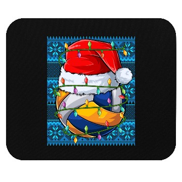 Discover Volleyball Christmas Lights Mouse Pads