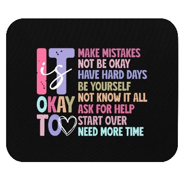 Discover Be Yourself - Embrace Mistakes Mouse Pads
