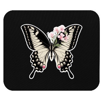 Discover Elegant Butterfly Floral Mouse Pads