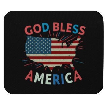 Discover God Bless America Mouse Pads Design
