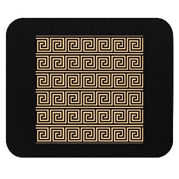 Discover Greek Meander Key Squares Pattern Brown Mouse Pads