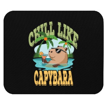Discover gift idea funny quote zen design Capybara Mouse Pads