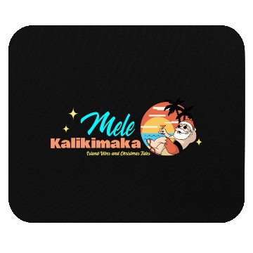 Discover Beach Santa Mouse Pads