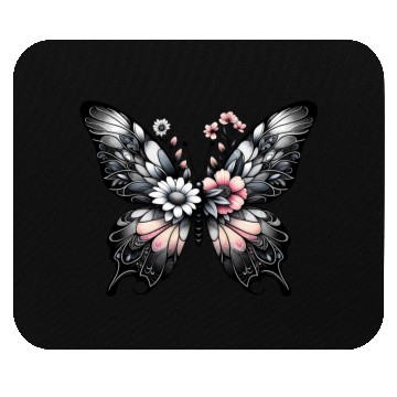 Discover Elegant Butterfly Floral nature flowers lovers Mouse Pads