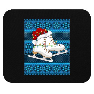 Discover Ice Skating Christmas Lights Mouse Pads