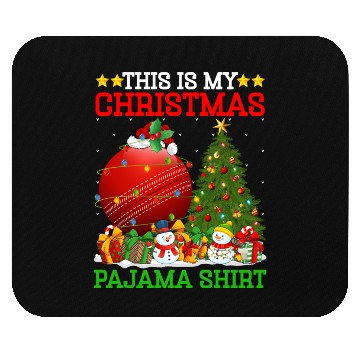 Discover Cricket Ball Christmas Tree Lights Mouse Pads