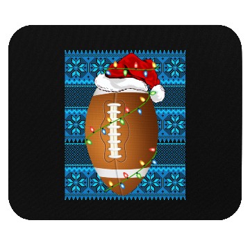 Discover Rugby Christmas Lights Mouse Pads