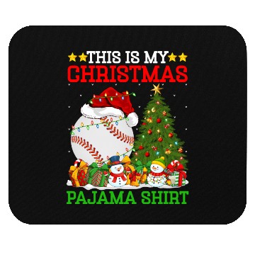Discover Baseball Christmas Tree Lights Mouse Pads