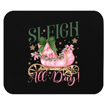 Discover Sleigh All Day Mouse Pads