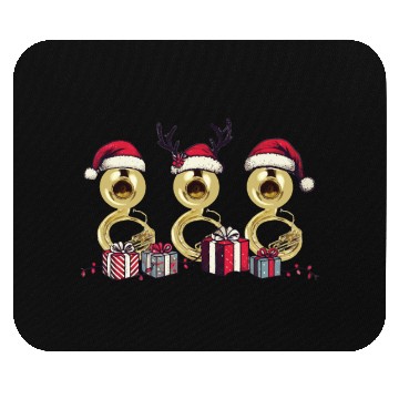Discover Sousaphone Christmas Orchestra Brass Band Mouse Pads