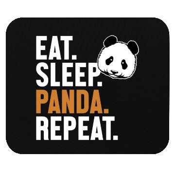 Discover Eat Sleep Panda Repeat Panda Bear Friend Giant Mouse Pads