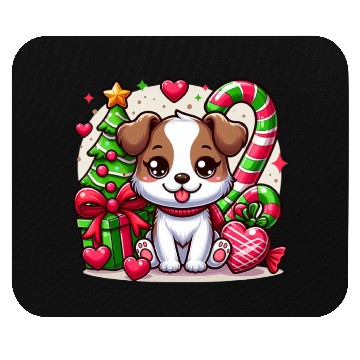 Discover FUNNY CHRISTMAS DOG Mouse Pads