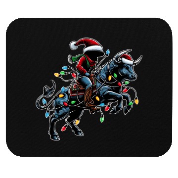 Discover Rodeo Barrel Racer Barrel Racing Christmas Hat Mouse Pads