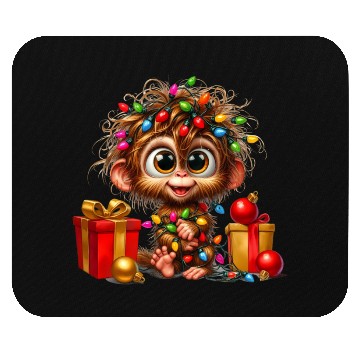 Discover Christmas Merry Christmas For Gift Monkey Mouse Pads