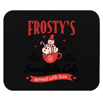Discover Snowflake cafe 01 Mouse Pads