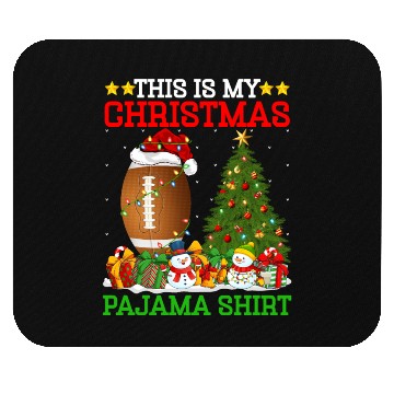 Discover Rugby Christmas Tree Lights Mouse Pads