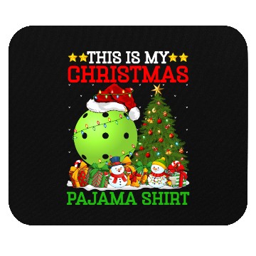 Discover Pickleball Christmas Tree Lights Mouse Pads