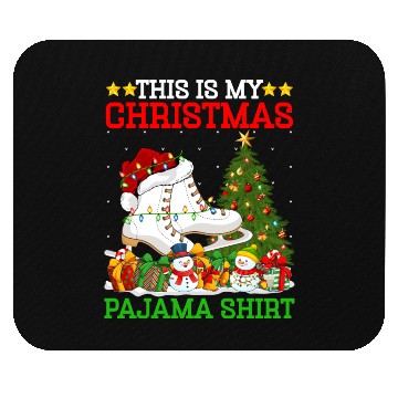 Discover Ice Skating Christmas Tree Lights Mouse Pads