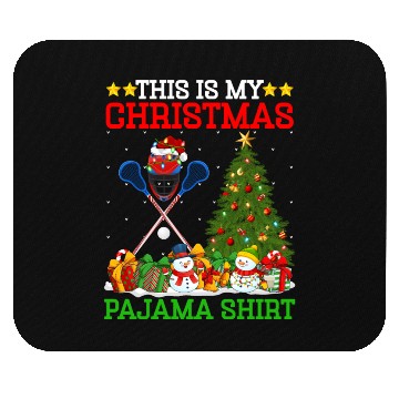 Discover Lacrosse Christmas Tree Lights Mouse Pads