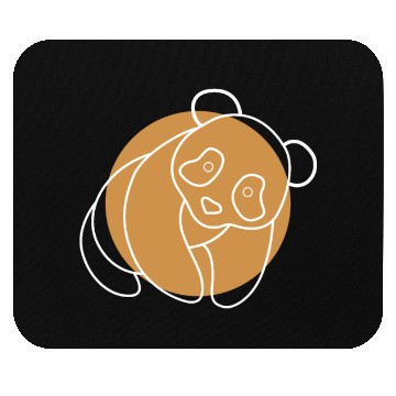 Discover Lineart Panda Bear Ailuropoda Melanoleuca Friend Mouse Pads