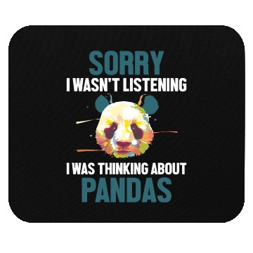 Discover Was Thinking About Pandas Panda Bear Friend Giant Mouse Pads