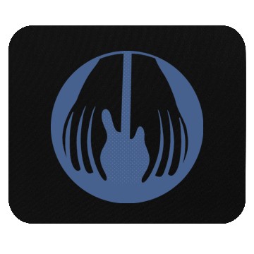 Discover Guitar being held by two hands in this fun optical Mouse Pads